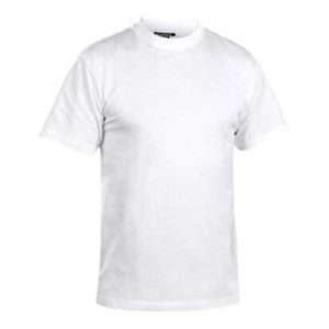 T-Shirt-Col Rond Coton blanc